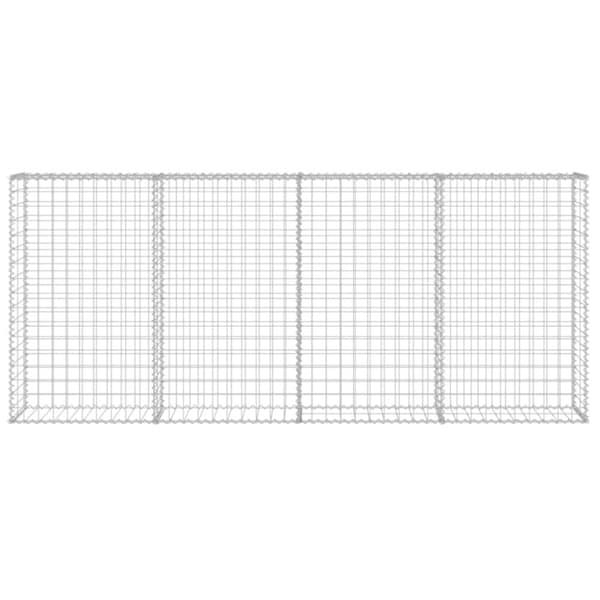 Gabionseinä kansilla galvanoitu teräs 200x20x85 cm - Gabionseinä - Gabionseinät - Home & Living