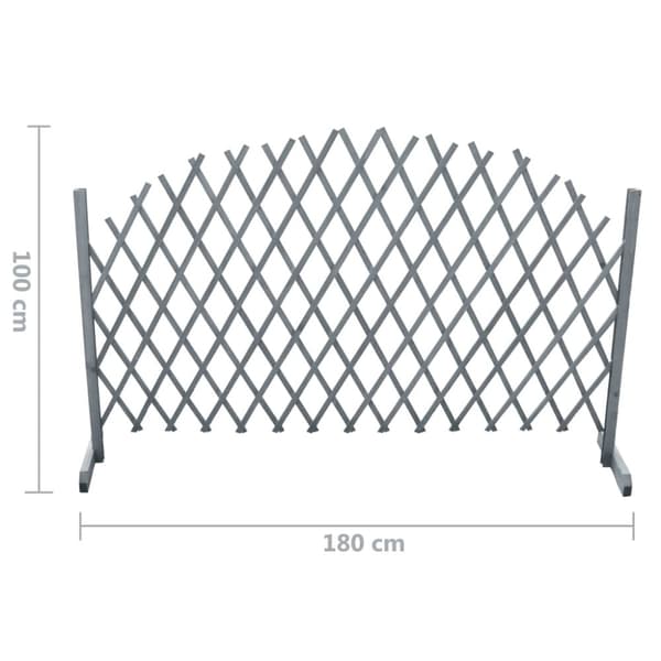 Hegnsespalier 1,8x1 m massivt fyrretræ grå - Hegnsespalier - Hegnsespalierer - Home & Living