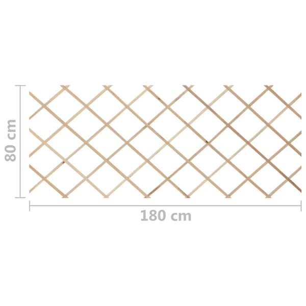 Espalierhegn 5 stk. 180x80 cm massivt fyrretræ - Espalierhegn - Espalier - Home & Living