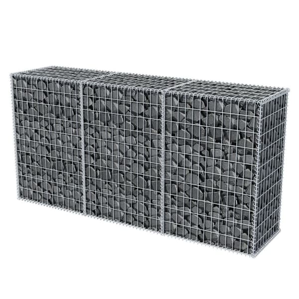 Gabionkorg galvaniserat stål 200x50x100 cm - Gabion - Gabioner - Home & Living