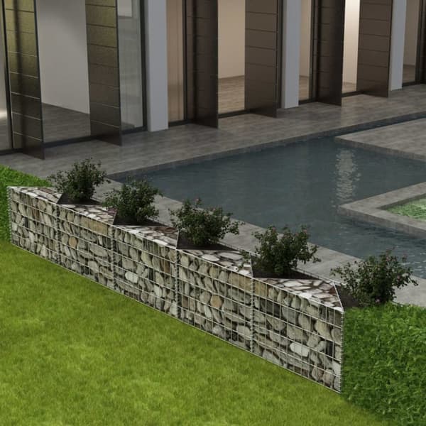 Gabionkurv galvaniseret stål 300 x 30 x 50 cm - Gabionkurv - Gabionkurve - Home & Living