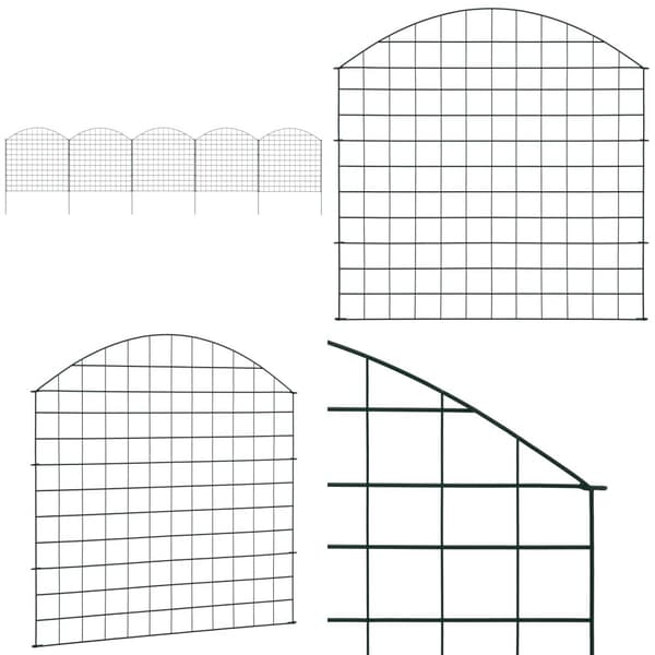Buet havehegnssæt 77,5x78,5 cm grøn - Havehegn - Hegnssæt - Home & Living
