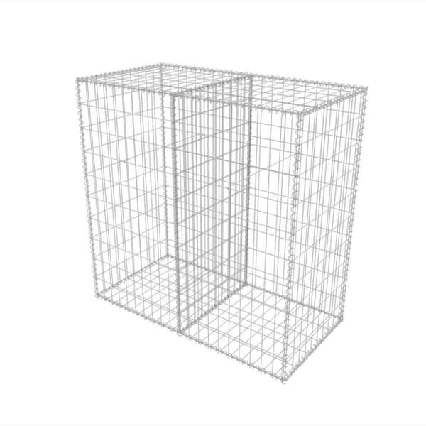 Gabionkurv galvaniseret stål 100 x 50 x 100 cm - Gabionkurv - Gabionkurve - Home & Living