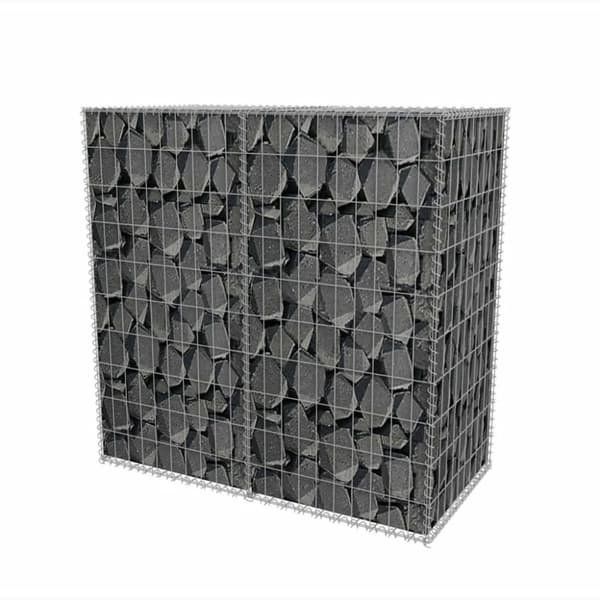 Gabionkurv galvaniseret stål 100 x 50 x 100 cm - Gabionkurv - Gabionkurve - Home & Living