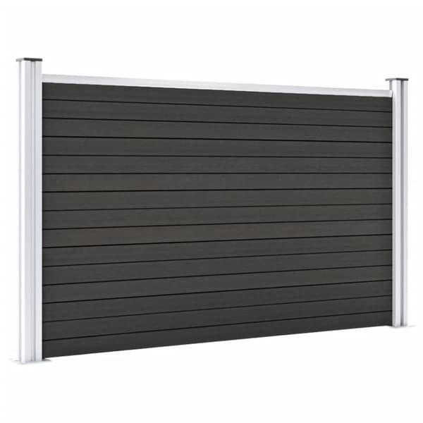 Puutarha-aita WPC 180x105 cm harmaa - Aita - Aidat - Home & Living