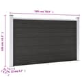 Pikkukuva 10 / 10: Puutarha-aita WPC 180x105 cm harmaa - Aita - Aidat - Home & Living