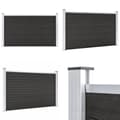Pikkukuva 1 / 10: Puutarha-aita WPC 180x105 cm harmaa - Aita - Aidat - Home & Living