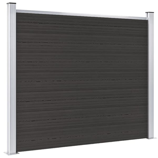 Aitapaneeli WPC 180x146 cm musta - Aitapaneeli - Aitapaneelit - Home & Living