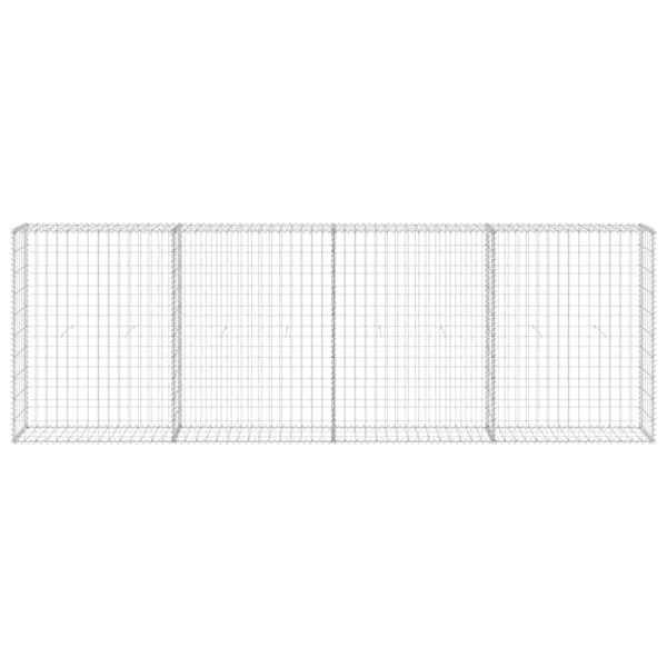 Gabion-kivikori kansilla galvanoitu teräs 300x30x100 cm - Gabionseinä - Gabionseinät - Home & Living