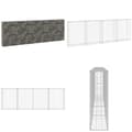 Pikkukuva 1 / 7: Gabion-kivikori kansilla galvanoitu teräs 300x30x100 cm - Gabionseinä - Gabionseinät - Home & Living