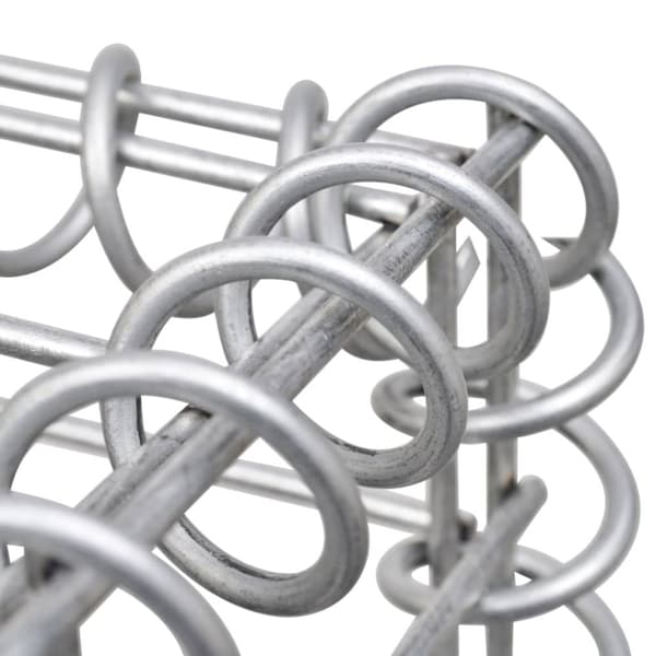 Gabionvæg med dæksler 300x30x200 cm galvaniseret stål - Gabionvæg - Gabionvægge - Home & Living