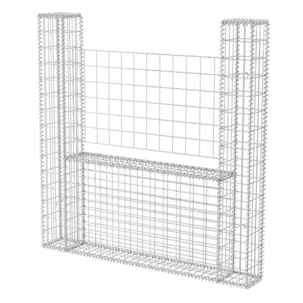 Gabionkurv U-formet stål 160 x 20 x 150 cm - Gabionkurv - Gabionkurve - Home & Living