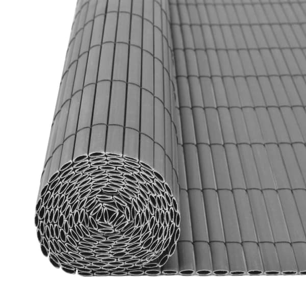 Dubbelsidigt insynsskydd PVC 90x500 cm grå - Insynsskydd - Trädgårdsskärm - Home & Living