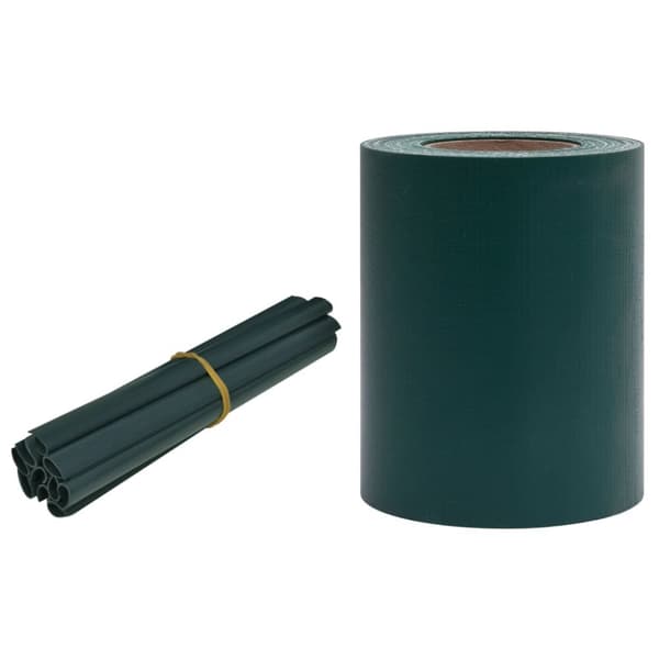 Puutarhan yksityisyyden suoja PVC 35x0,19 m mattavihreä - Puutarhan Yksityisyydensuoja - Puutarhan Yksityisyydensuojat - Home & Living