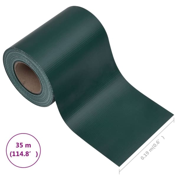 Puutarhan yksityisyyden suoja PVC 35x0,19 m mattavihreä - Puutarhan Yksityisyydensuoja - Puutarhan Yksityisyydensuojat - Home & Living