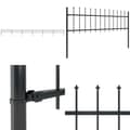 Pikkukuva 1 / 6: Puutarha-aita keihäskärjillä 10,2x0,6 m teräs musta - Puutarha-aita - Puutarha-aidat - Home & Living