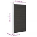 Miniatyrbillede 10 af 10: Hegnspanel 95x186 cm WPC sort - Hegnspanel - Hegnspaneler - Home & Living