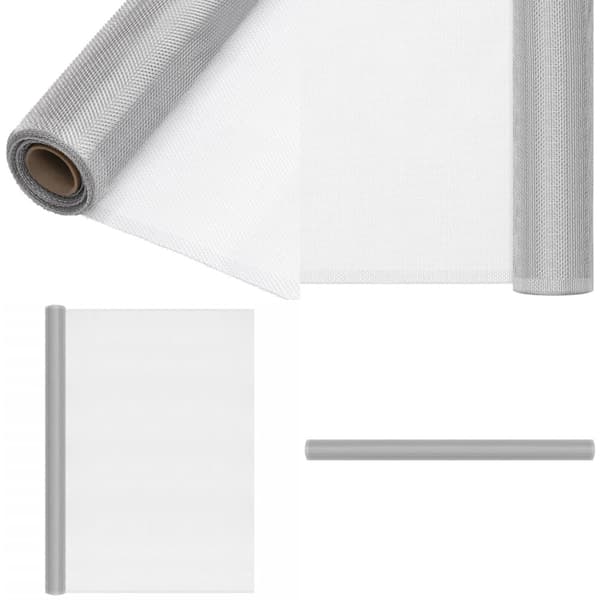 Net 100x2000 cm aluminium sølvfarvet - Net - Insektnet - Home & Living