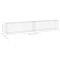 Miniatyrbillede 7 af 7: Gabionvæg med dæksler 300x30x50 cm galvaniseret stål - Gabionvæg - Gabionvægge - Home & Living