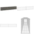 Miniatyrbillede 1 af 7: Gabionvæg med dæksler 300x30x50 cm galvaniseret stål - Gabionvæg - Gabionvægge - Home & Living