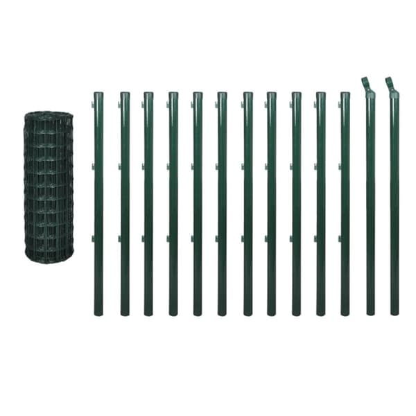 Eurofence stål 25 x 0,8 m grön -  - Home & Living