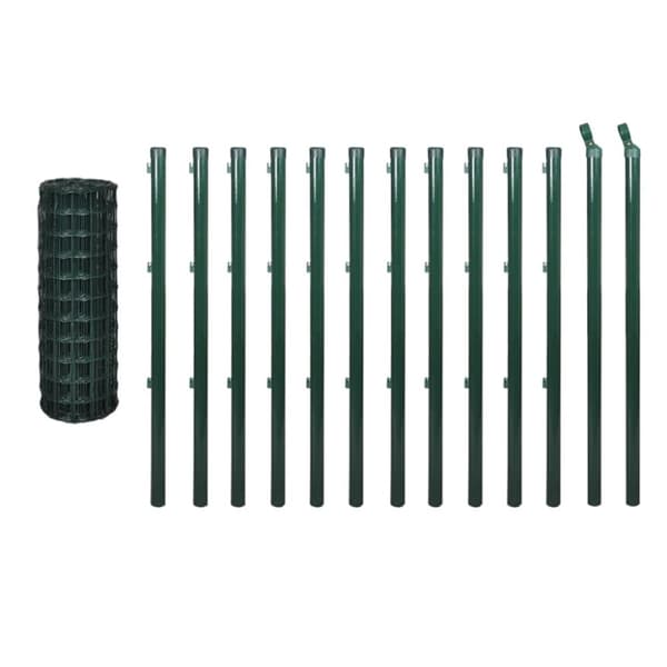 Eurofence stål 25 x 0,8 m grön -  - Home & Living