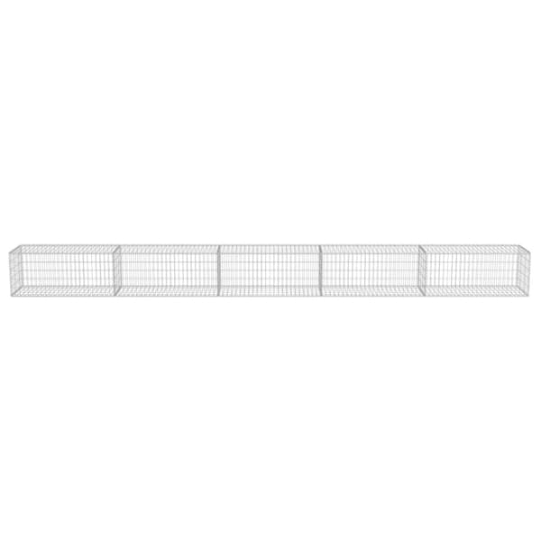 Gabionmur i galvaniserat stål 600x50x50 cm - Gabion - Gabioner - Home & Living