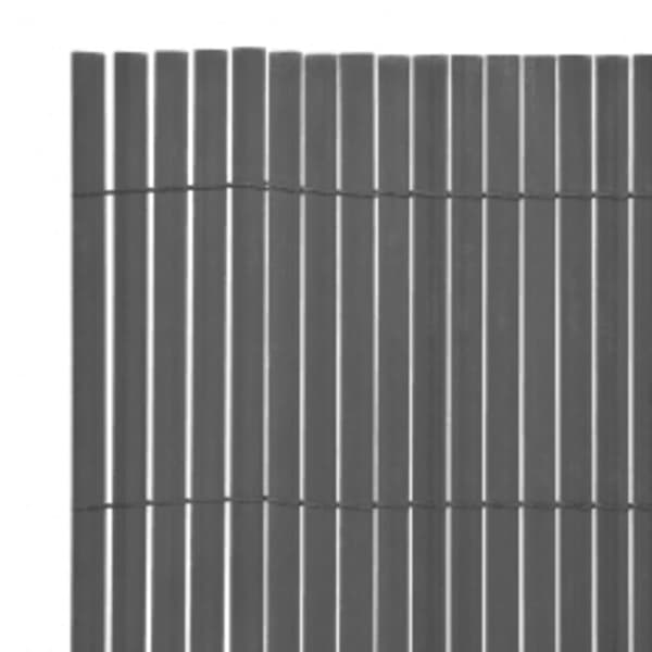 Dobbeltsidet havehegn 110x400 cm grå - Hegn - Havehegn - Home & Living
