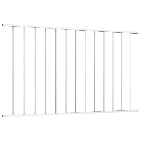 Hegnspanel 1,7 x 1,25 m pulverlakeret stål hvid - Hegnspanel - Hegnspaneler - Home & Living