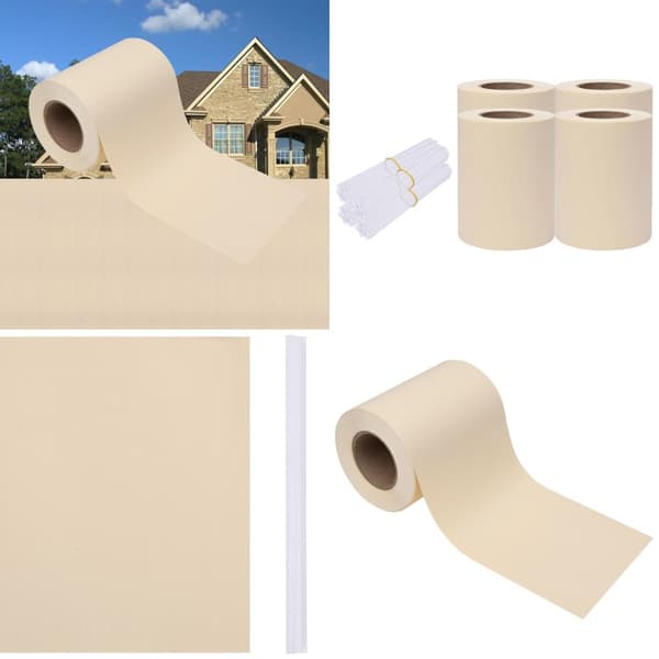 Haveskærm 35x0,19 m 4 stk. PVC cremefarvet - Haveskærm - Haveskærme - Home & Living
