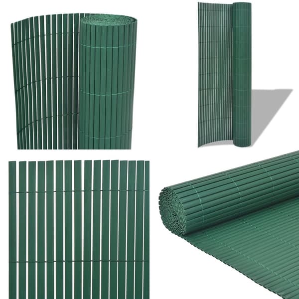 Dubbelsidigt insynsskydd PVC 90x500 cm grön - Insynsskydd - Trädgårdsskärm - Home & Living