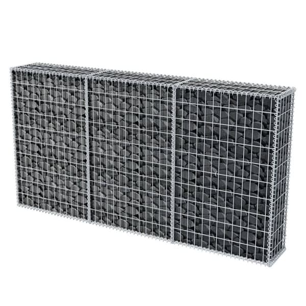 Gabionkurv 200 x 30 x 100 cm galvaniseret stål - Gabionkurv - Gabionkurve - Home & Living