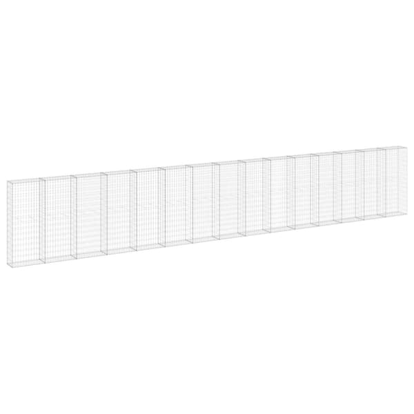 Gabionmur i galvaniserat stål 900x30x150 cm - Gabion - Gabioner - Home & Living