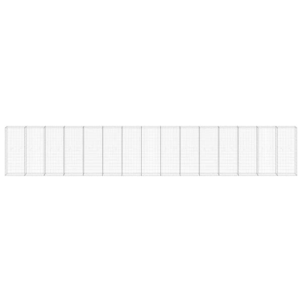 Gabionmur i galvaniserat stål 900x30x150 cm - Gabion - Gabioner - Home & Living
