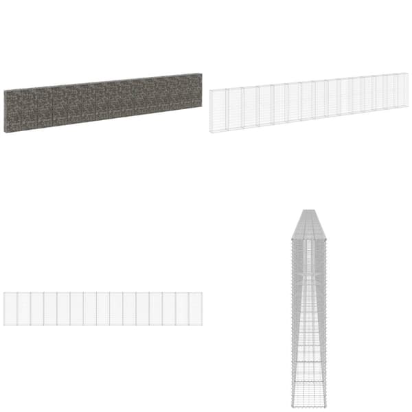 Gabionmur i galvaniserat stål 900x30x150 cm - Gabion - Gabioner - Home & Living
