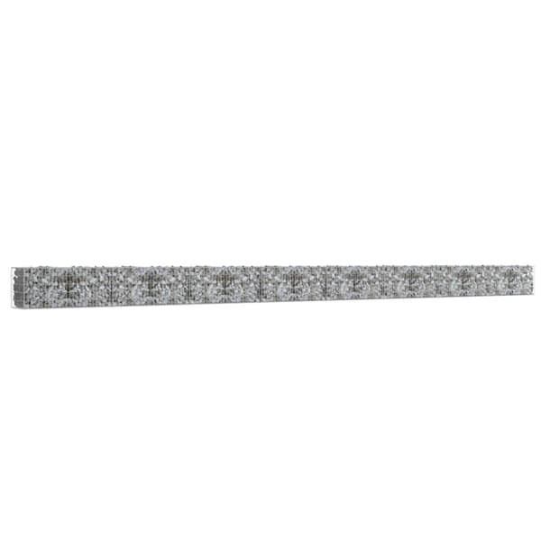 Gabionmur i galvaniserat stål 900x50x50 cm - Gabion - Gabioner - Home & Living
