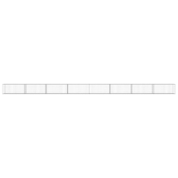 Gabionmur i galvaniserat stål 900x50x50 cm - Gabion - Gabioner - Home & Living