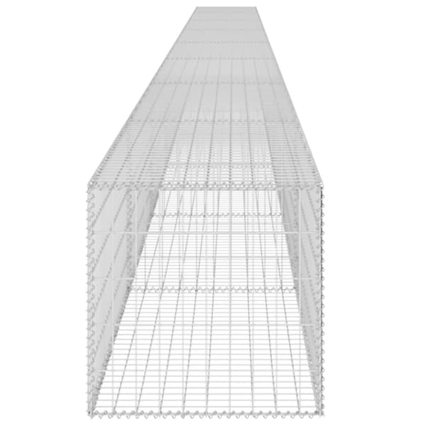 Gabionmur i galvaniserat stål 900x50x50 cm - Gabion - Gabioner - Home & Living