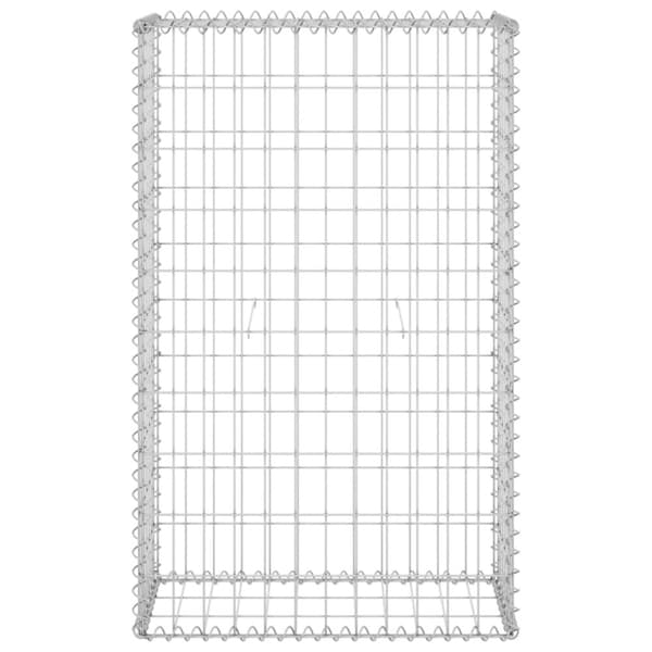 Gabion-kivikori kansilla galvanoitu teräs 60x30x100 cm - Gabionseinä - Gabionseinät - Home & Living