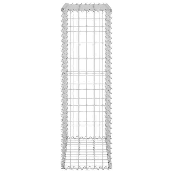 Gabion-kivikori kansilla galvanoitu teräs 60x30x100 cm - Gabionseinä - Gabionseinät - Home & Living