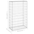 Pikkukuva 7 / 7: Gabion-kivikori kansilla galvanoitu teräs 60x30x100 cm - Gabionseinä - Gabionseinät - Home & Living