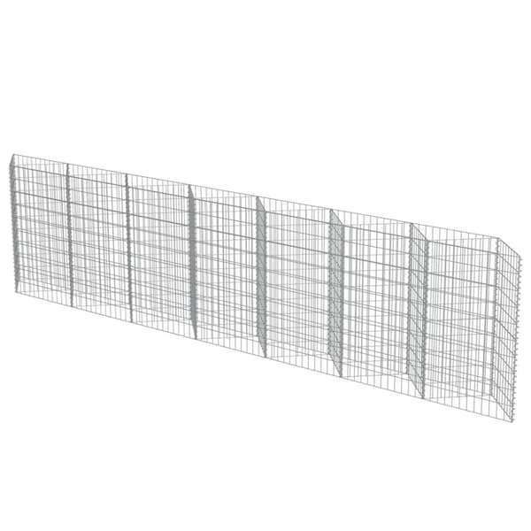 Gabionseinä galvanoitu teräs 450x30x100 cm - Gabionseinä - Gabionseinät - Home & Living