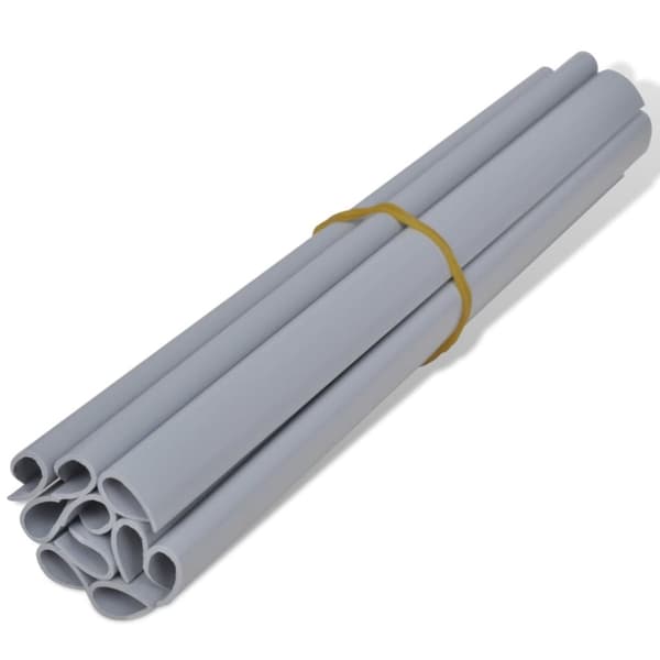 PVC Hegn Lys Rulle Grå 70 x 0,19 m -  - Home & Living