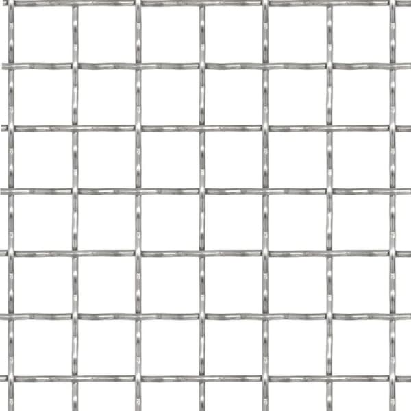 Rillet trådnetspanel rustfrit stål 50x50 cm 11x11x2 mm - Trådnetpanel - Trådnetpaneler - Home & Living