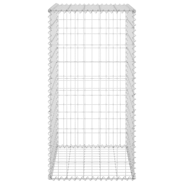 Gabion-kivikori kansilla galvanoitu teräs 60x50x100 cm - Gabionseinä - Gabionseinät - Home & Living