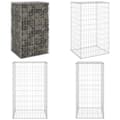 Pikkukuva 1 / 7: Gabion-kivikori kansilla galvanoitu teräs 60x50x100 cm - Gabionseinä - Gabionseinät - Home & Living