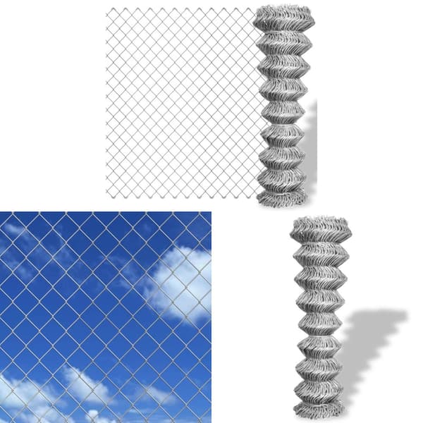 Trådhegn 25x0,8 m galvaniseret stål sølvfarvet - Trådhegn - Hegn - Home & Living