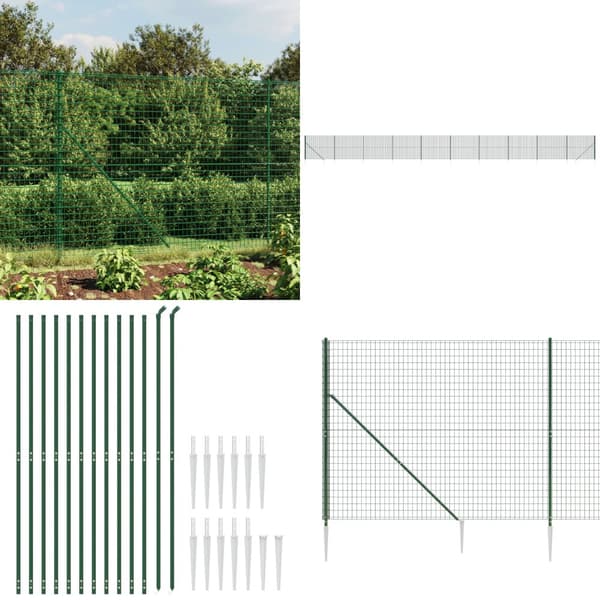 Trådhegn med jordspyd 1,6x25 m grøn - Trådhegn - Havehegn - Home & Living