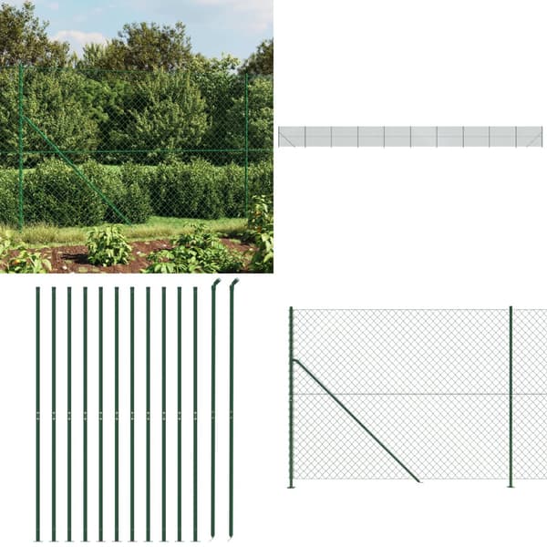 Gunnebostängsel med stolpsko grön 1,4x25 m - Flätverksstängsel - Flätverkstängsel - Home & Living