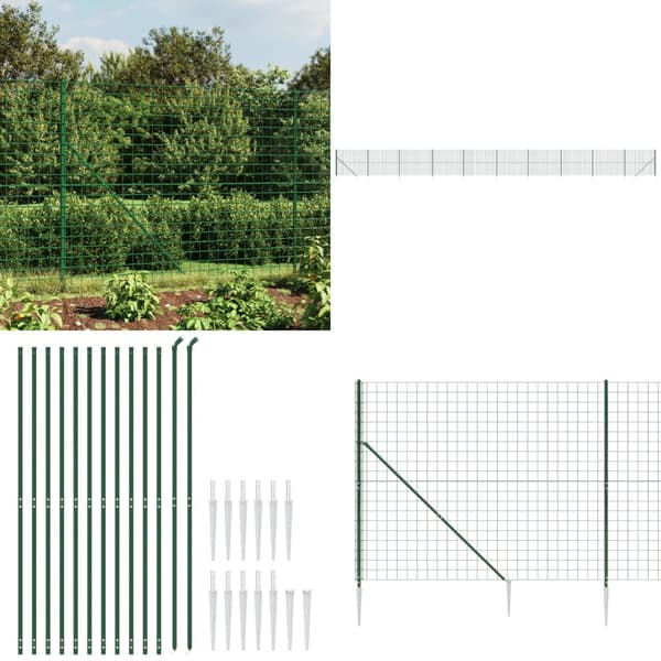 Trådhegn med jordspyd 1,8x25 m grøn - Trådhegn - Havehegn - Home & Living